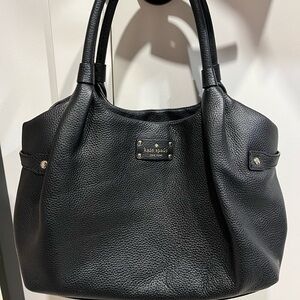 Kate Spade Black Pebbled Leather Shoulder Bag
